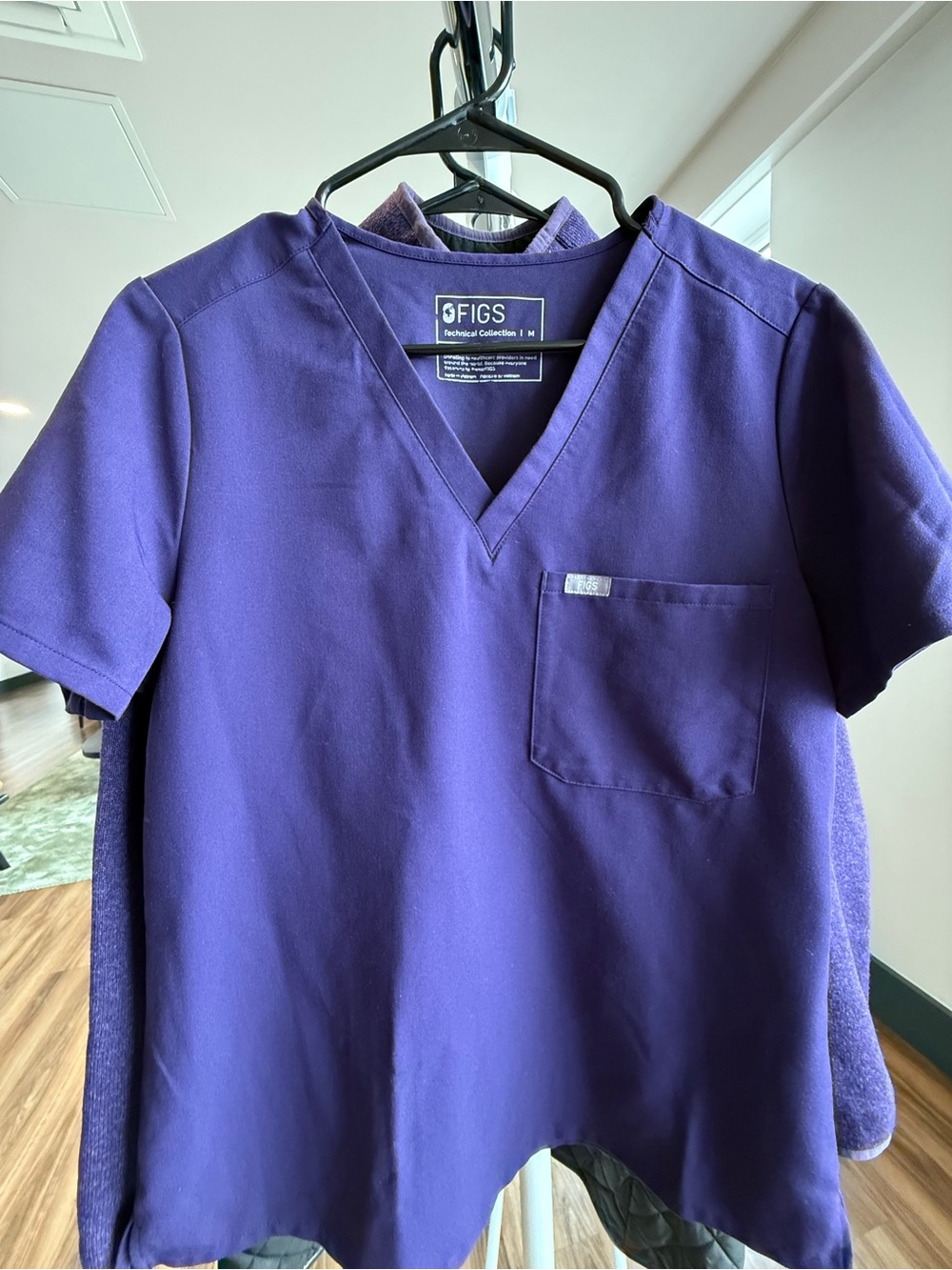 Figs Purple Scrub Top Women’s